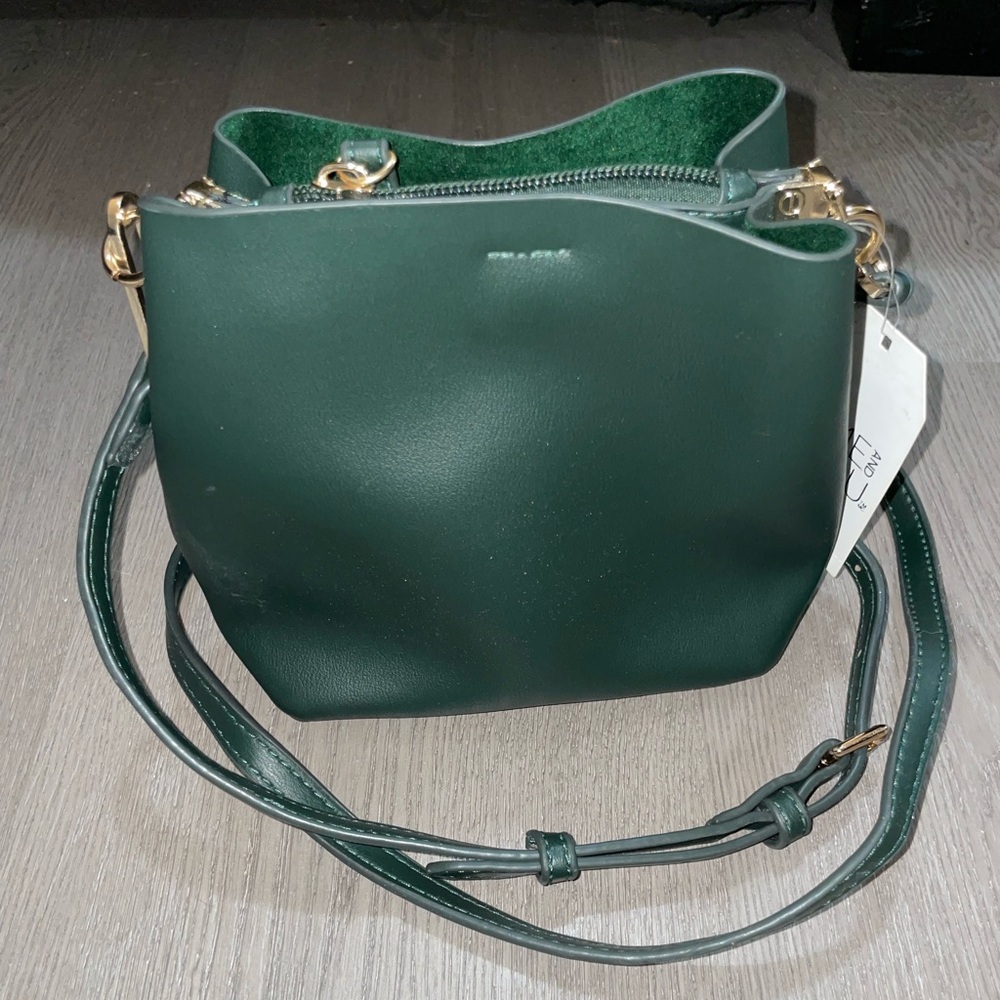 Forest green purse